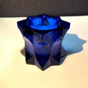 1026.  Studio Nova Cobalt Blue Candle Holder Votives Tea Light